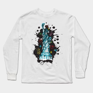 Statue of Liberty New York Long Sleeve T-Shirt